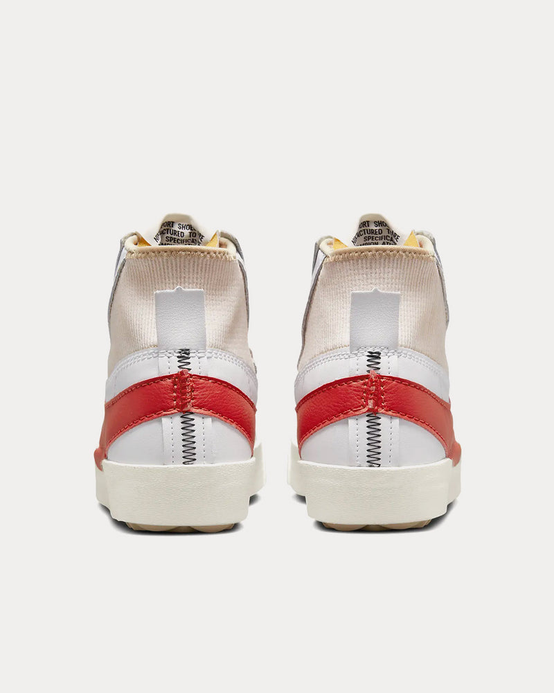 Nike Blazer Mid '77 Jumbo White / Rattan / White / Habanero Red High Top Sneakers - 4