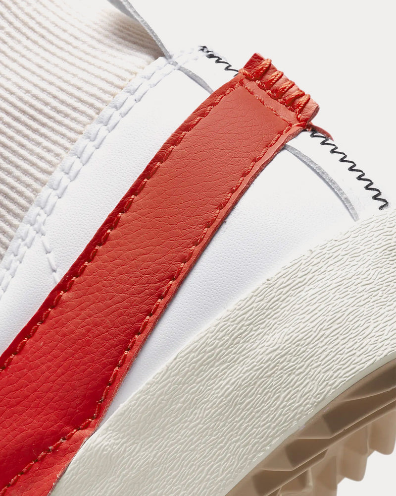 Nike Blazer Mid '77 Jumbo White / Rattan / White / Habanero Red High Top Sneakers - 6