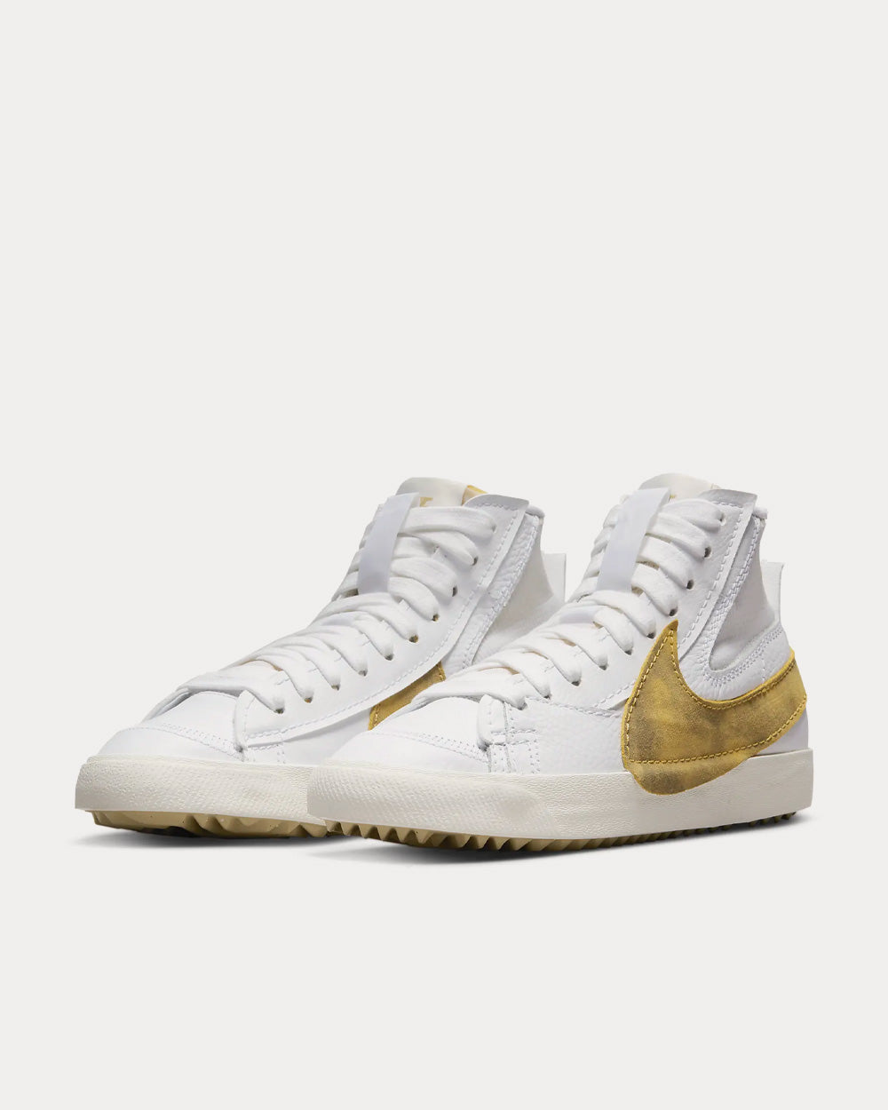 Nike Blazer Mid 77 Jumbo White Wheatgrass Sail Sanded Gold High Top Sneakers Sneak in Peace