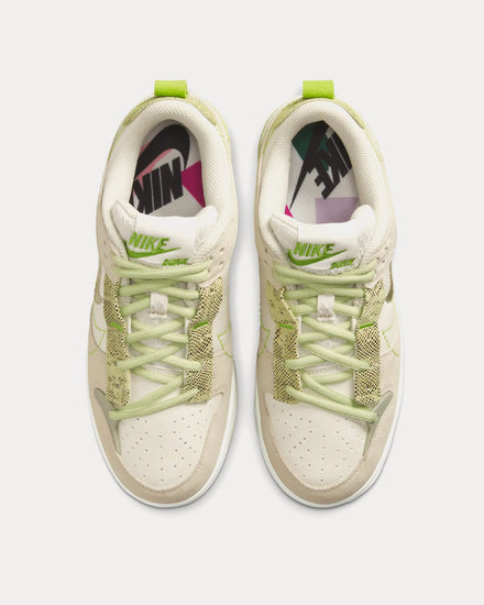 Nike Dunk Disrupt 2 Phantom / Olive Aura / Vivid Green / Light Stone Low Top Sneakers - 2