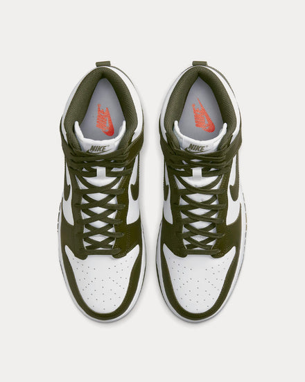 Nike Dunk High Retro White / Cargo Khaki High Top Sneakers - 2