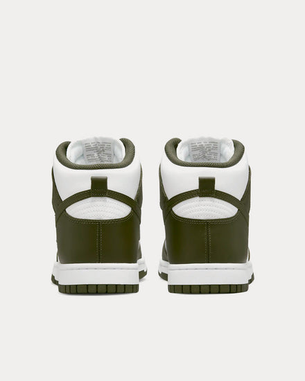 Nike Dunk High Retro White / Cargo Khaki High Top Sneakers - 4