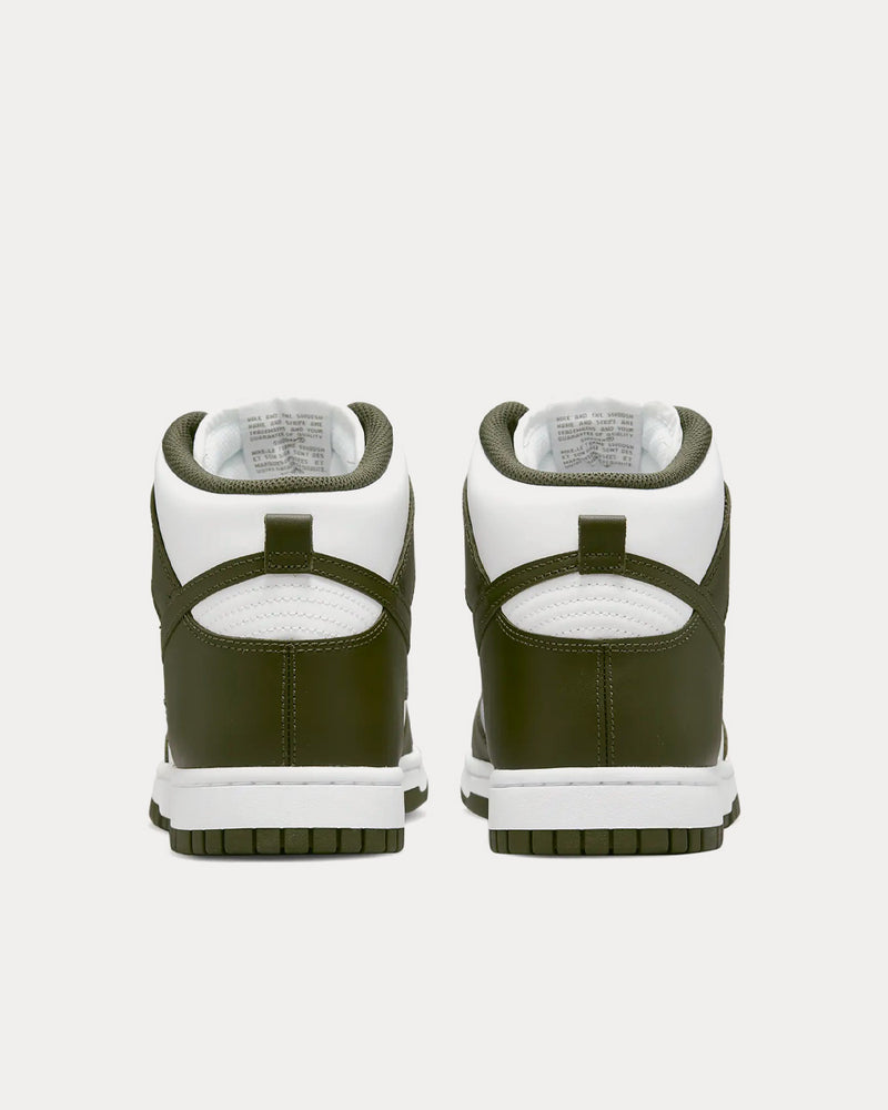 Nike Dunk High Retro White / Cargo Khaki High Top Sneakers - 4