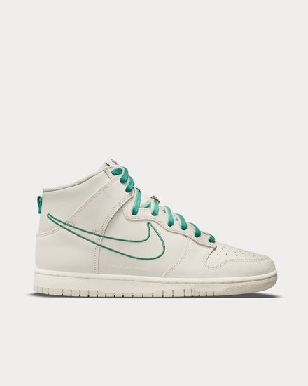 Nike Dunk High SE Light Bone / Light Bone / Sail / Green Noise High Top Sneakers - 1