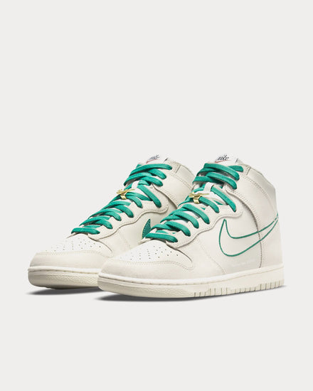 Nike Dunk High SE Light Bone / Light Bone / Sail / Green Noise High Top Sneakers - 2
