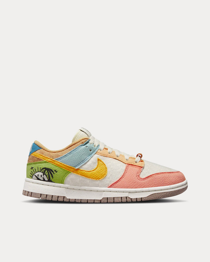 Nike Dunk Low SE Sail / Light Madder Root / Worn Blue / Sanded Gold Low Top Sneakers - 1