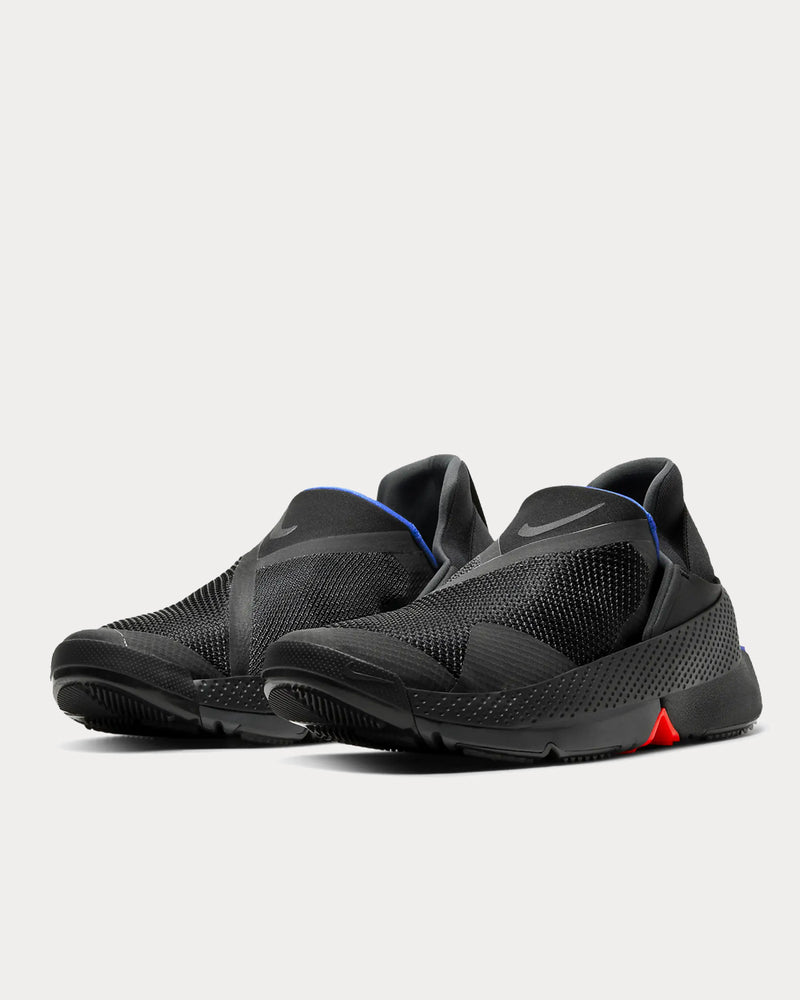 Nike Go FlyEase Black/Anthracite/Racer Blue/White Low Top Sneakers - 2