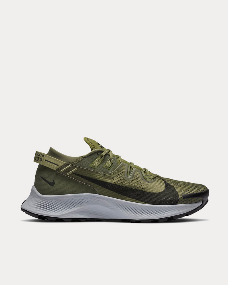 Nike Pegasus Trail 2 Olive Running Trainers - 1