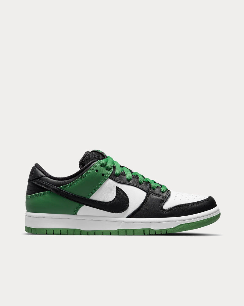Nike SB Dunk Low Pro Classic Green / White / Black Low Top Sneakers - 1