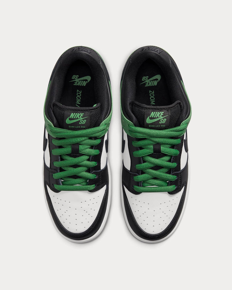 Nike SB Dunk Low Pro Classic Green / White / Black Low Top Sneakers - 3