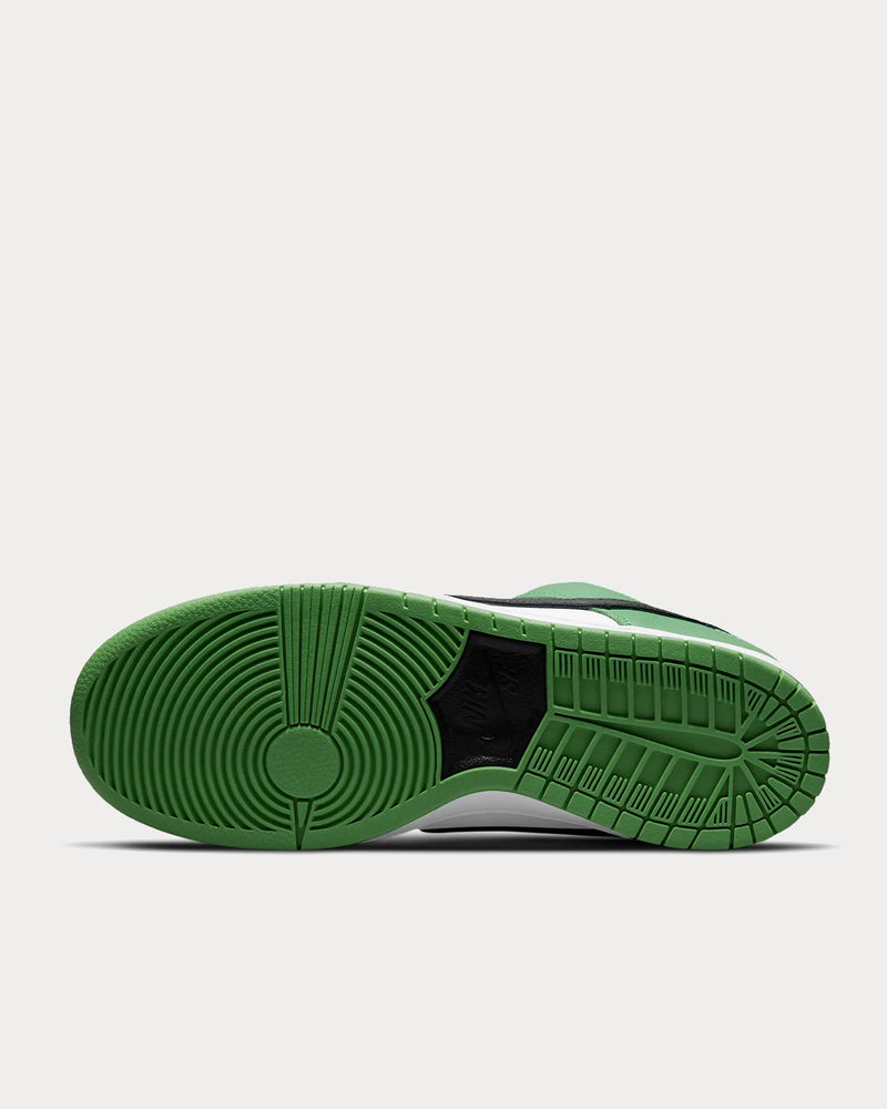 Nike SB Dunk Low Pro Classic Green / White / Black Low Top Sneakers - 5