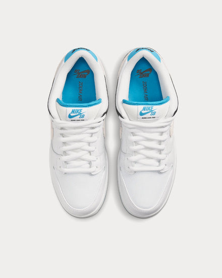 Nike SB Dunk Low Pro Skate White / Black / Laser Blue / Neutral Grey Low Top Sneakers - 2