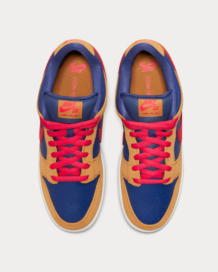 Nike SB Dunk Low Pro Wheat / Red / Purple / White Low Top Sneakers - 3