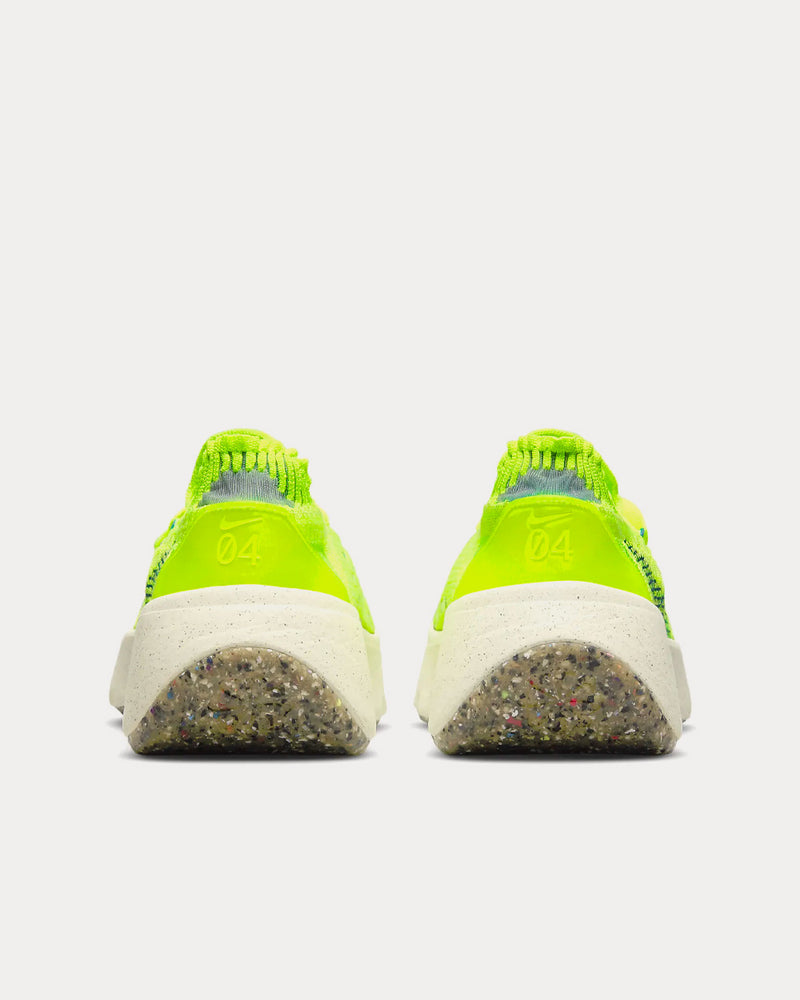 Nike Space Hippie 04 Light Lemon Twist / Volt / Electric Green / Geode Teal Running Shoes - 4