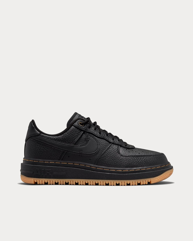 Nike Air Force 1 Luxe Black / Buck Tan / Gum Yellow Low Top Sneakers - 1