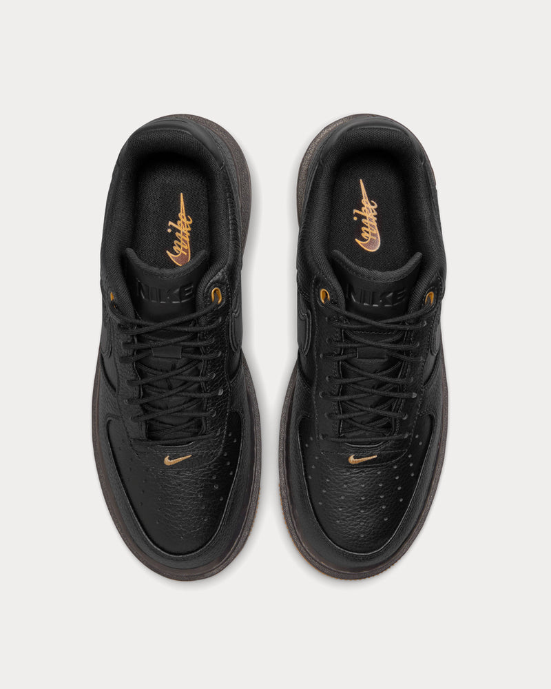 Nike Air Force 1 Luxe Black / Buck Tan / Gum Yellow Low Top Sneakers - 2