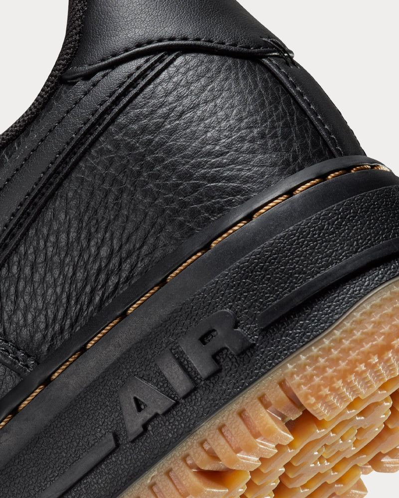 Nike Air Force 1 Luxe Black / Buck Tan / Gum Yellow Low Top Sneakers - 5