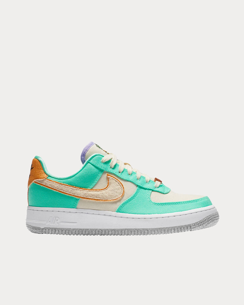 Nike Air Force 1 '07 LX  Green Glow / Coconut Milk / Purple Pulse / Apricot Agate Low Top Sneakers - 1