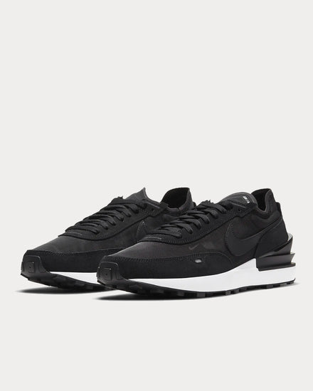 Nike Waffle One Black / White / Orange / Black Low Top Sneakers - 2