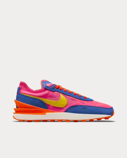 Nike Waffle One Racer Blue / Hyper Pink / Siren Red / Bright Citron Low Top Sneakers - 1