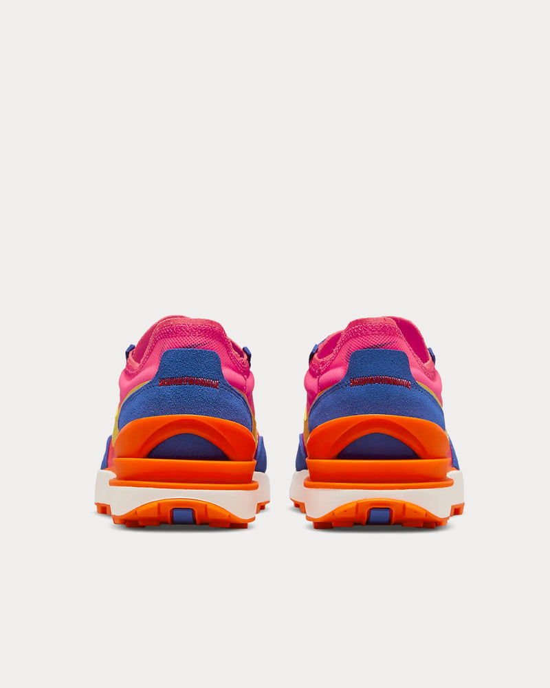 Nike Waffle One Racer Blue / Hyper Pink / Siren Red / Bright Citron Low Top Sneakers - 4