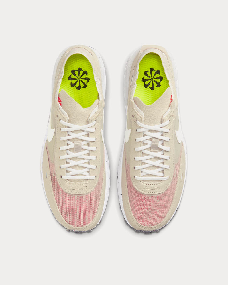 Nike Waffle One Crater SE Cream II / Orange / Black / White Low Top Sneakers - 2