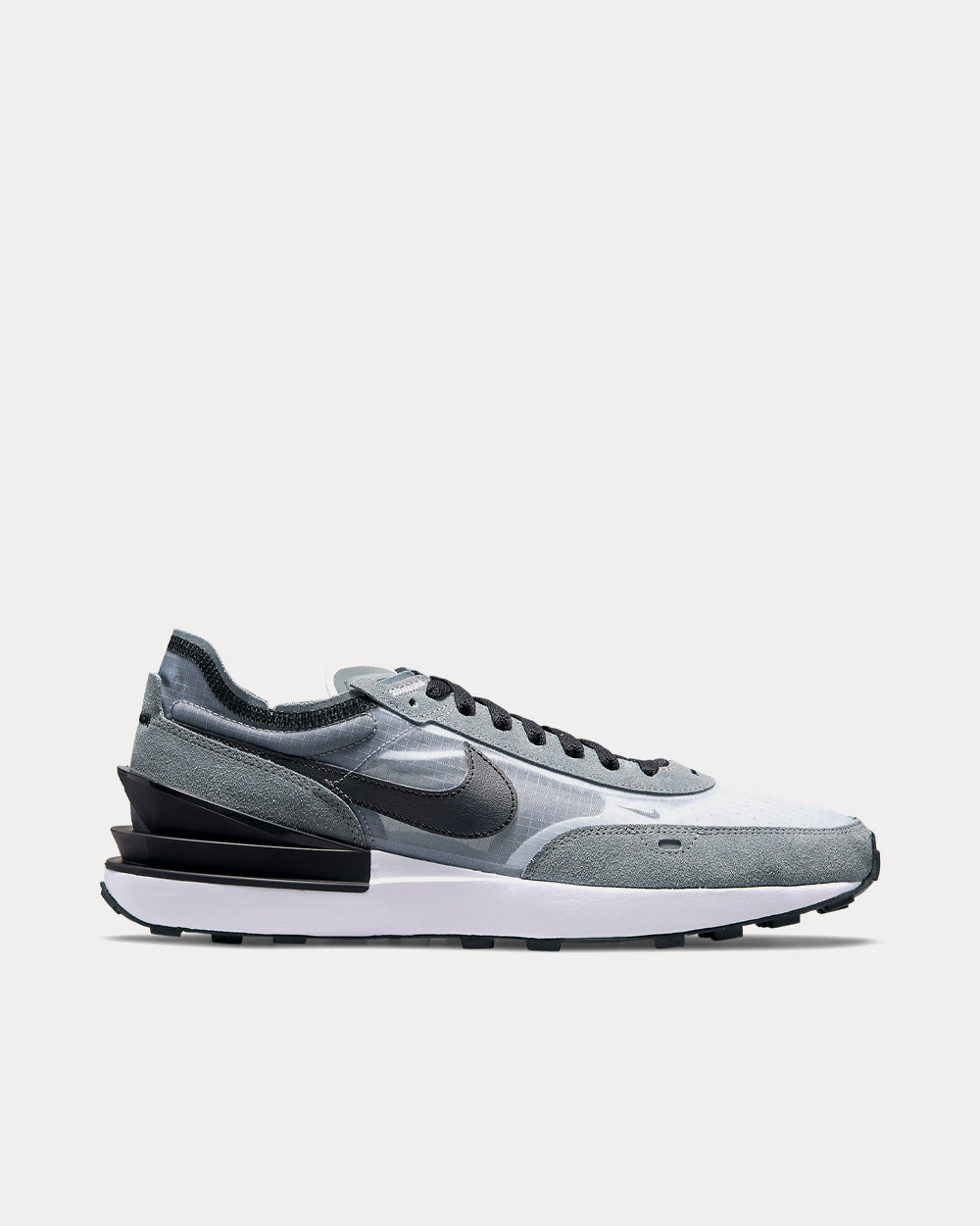 nike waffle grey and white