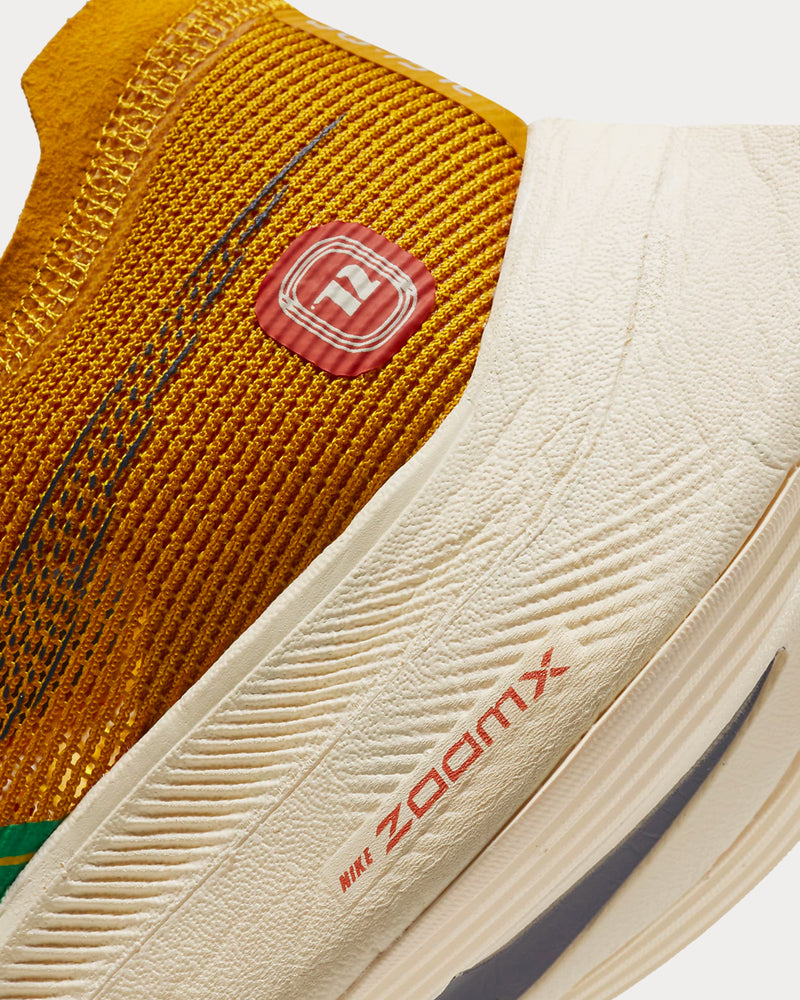 Nike ZoomX Vaporfly NEXT% 2 Dark Sulphur / Stadium Green / Light Sienna / Thunder Blue Running Shoes - 5