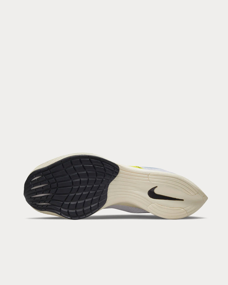 Nike ZoomX Vaporfly NEXT% 2 White / Yellow Strike / Off-Noir / Psychic Blue Running Shoes - 5