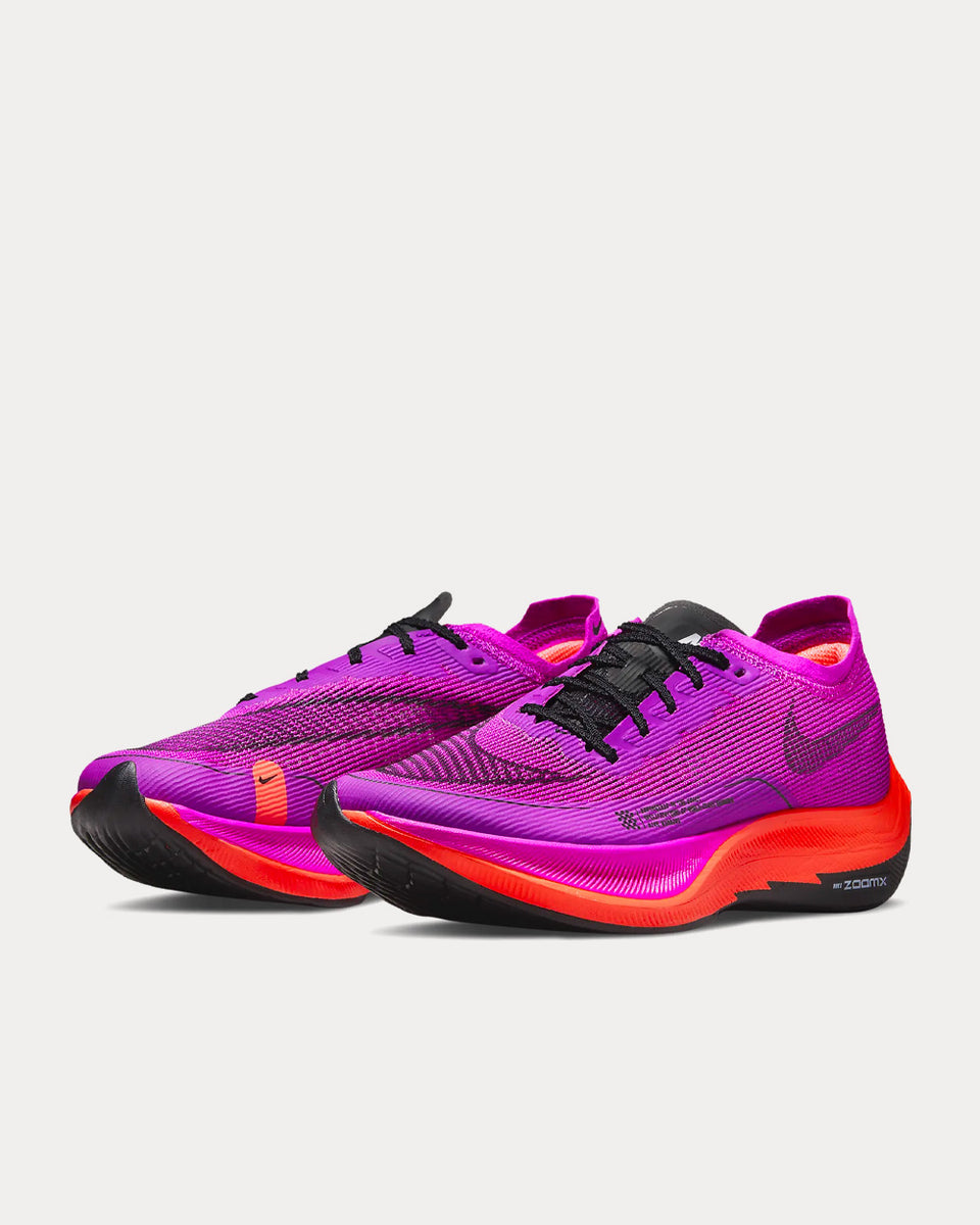Nike ZoomX Vaporfly Next 2 Hyper Violet Flash Crimson Football Grey Black Running Shoes Sneak in Peace