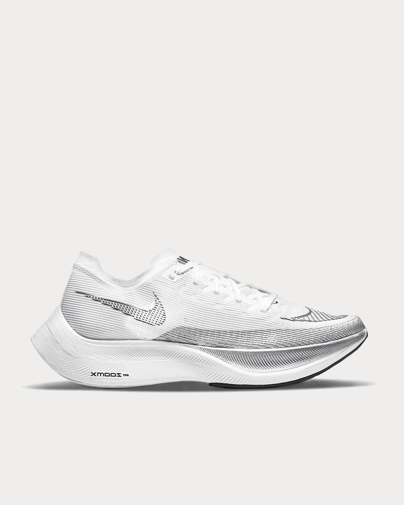 Nike ZoomX Vaporfly Next% 2 White / Metallic Silver / Black Running Shoes - 1