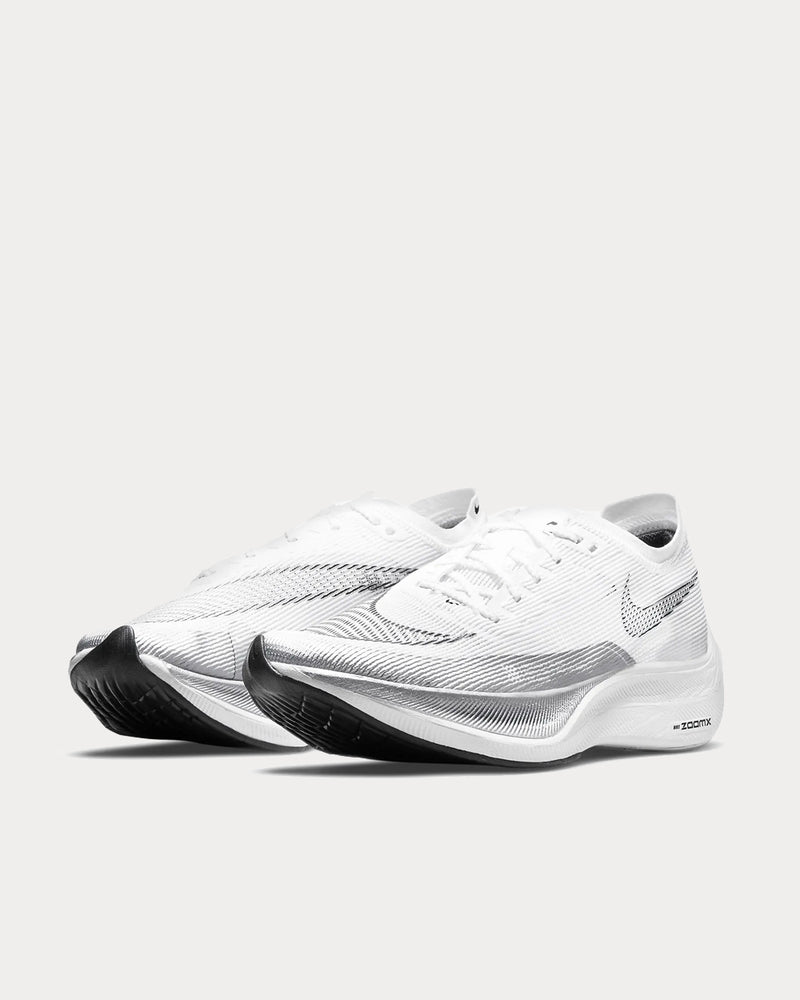 Nike ZoomX Vaporfly Next% 2 White / Metallic Silver / Black Running Shoes - 2