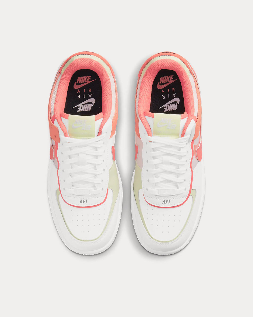Nike Air Force 1 Shadow White Crimson Bliss Lime Ice Magic Ember Low Top Sneakers Sneak in Peace