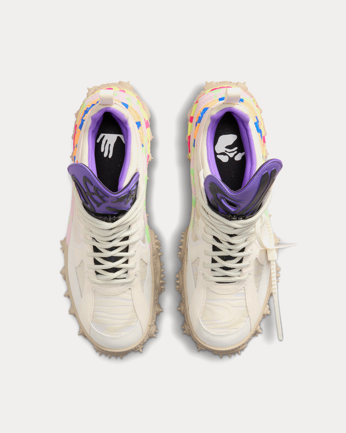 Nike x Off-White - Terra Forma Summit White and Psychic Purple Low Top Sneakers