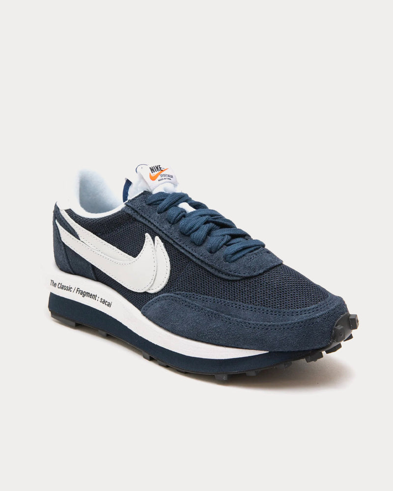 Nike x Sacai x Fragment LDWaffle Blue Void / White / Obsidian Low Top Sneakers - 2
