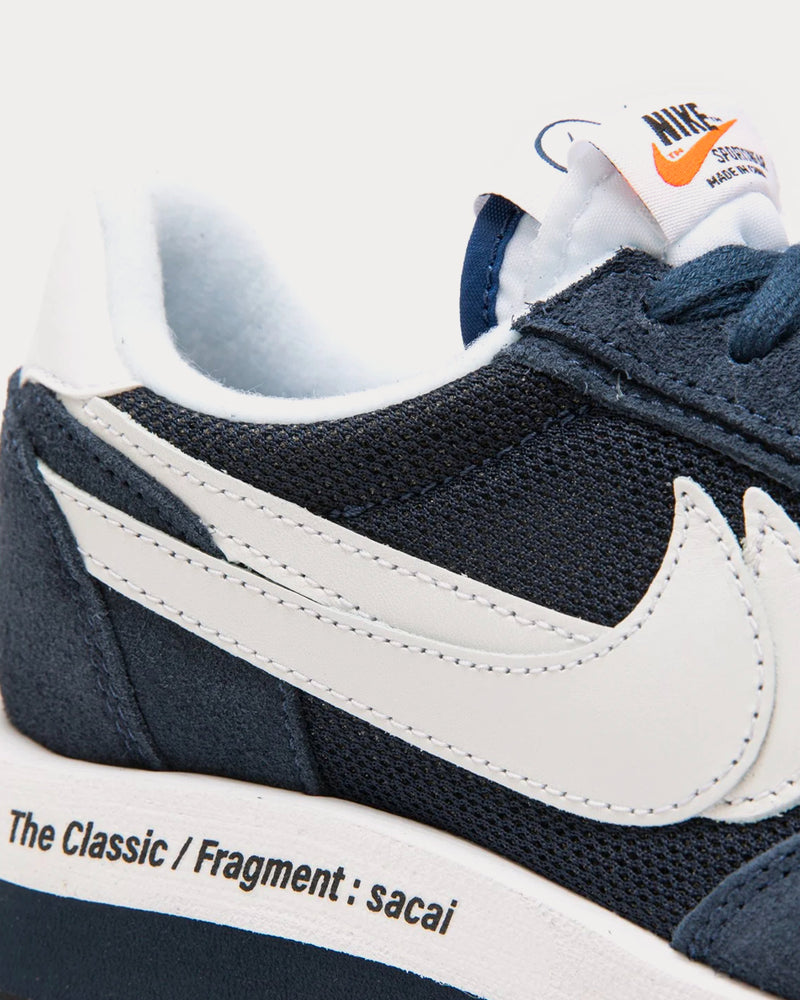 Nike x Sacai x Fragment LDWaffle Blue Void / White / Obsidian Low Top Sneakers - 4