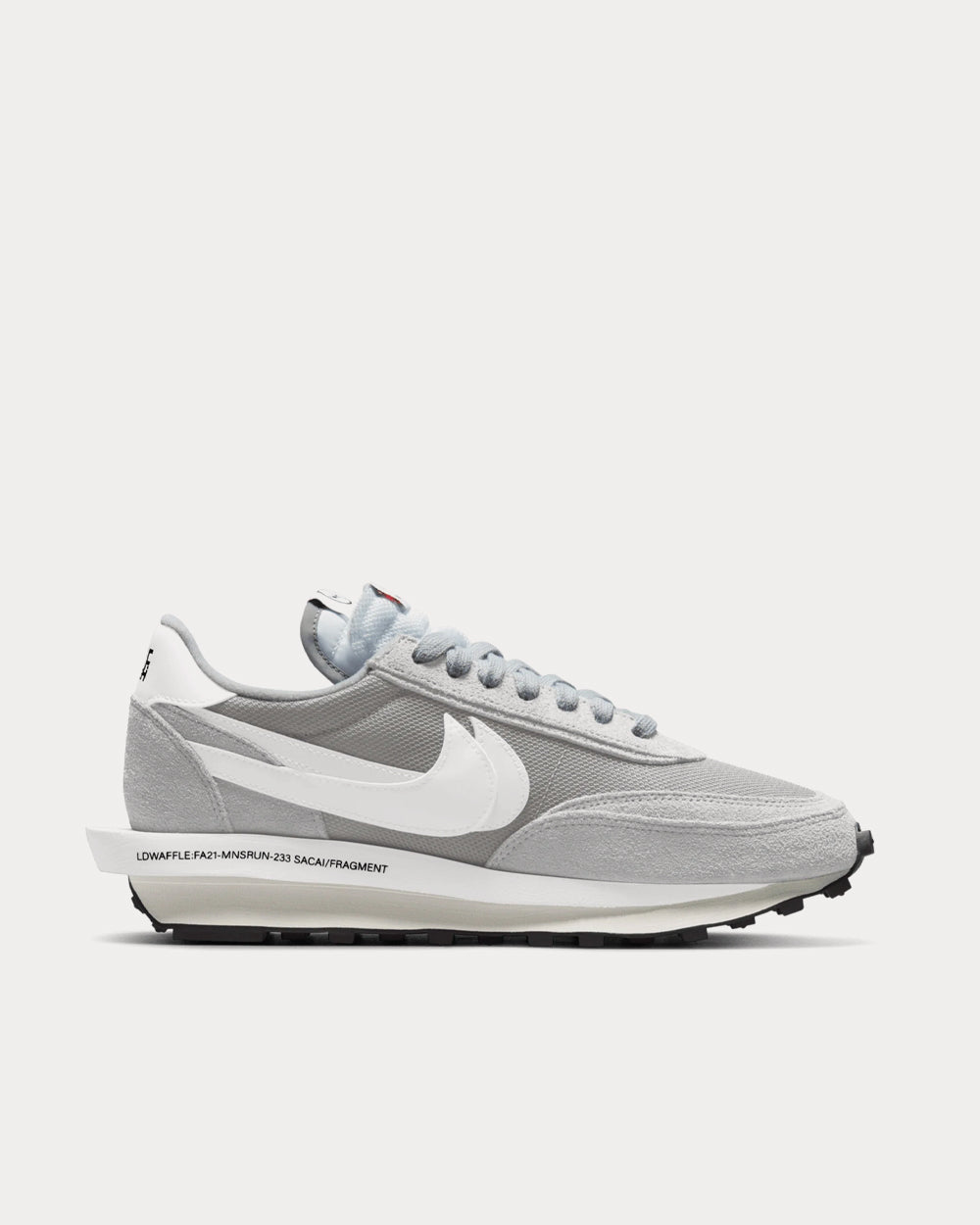 Nike x sacai x Fragment LDWaffle Light Smoke Grey / White Low Top