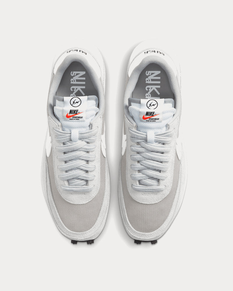 Nike x Sacai x Fragment LDWaffle Light Smoke Grey / White Low Top Sneakers - 2