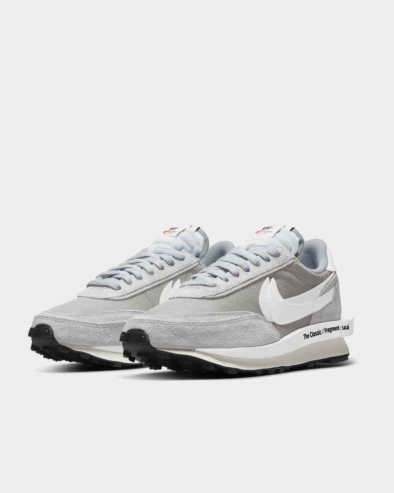 Nike x Sacai x Fragment LDWaffle Light Smoke Grey / White Low Top Sneakers - 3
