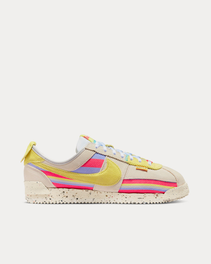 Nike x Union Unisex Cortez SP Lemon Frost Low Top Sneakers