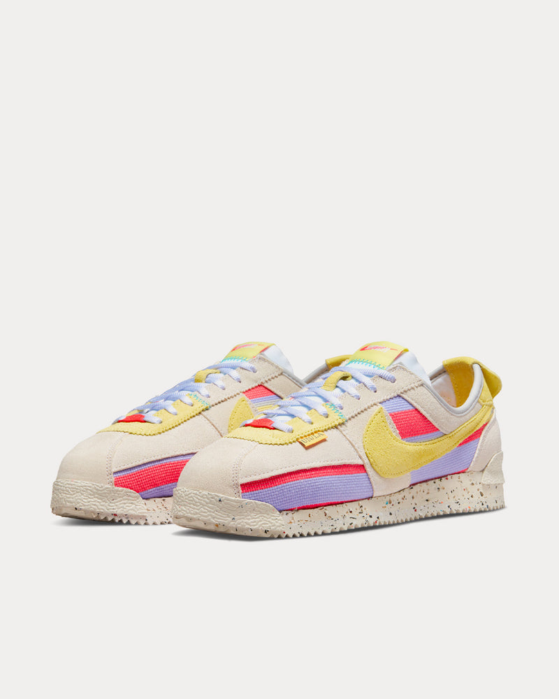 【レビューで送料無料】 Lemon SP Cortez Unisex Union x Nike Frost Sneakers Top Low 靴