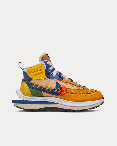 Nike x Sacai x Jean Paul Gaultier LDVaporwaffle Mix Sesame / Blue Void / White High Top Sneakers