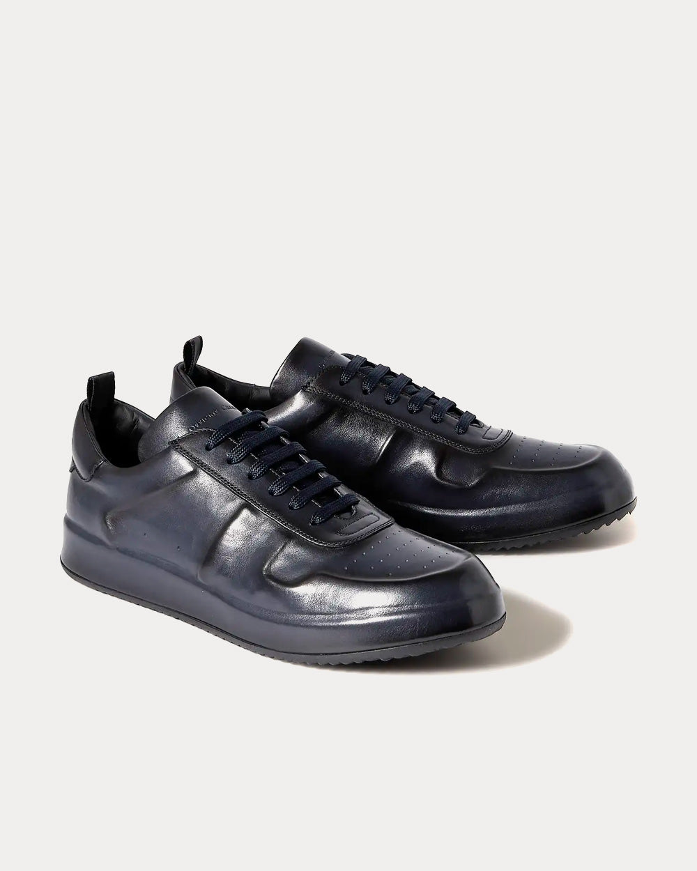 Officine Creative - Ace Lux Leather Navy Low Top Sneakers