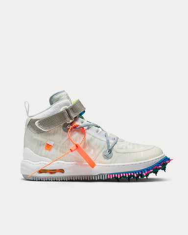 Nike x Off-White Air Force 1 Mid White / Clear White High Top Sneakers
