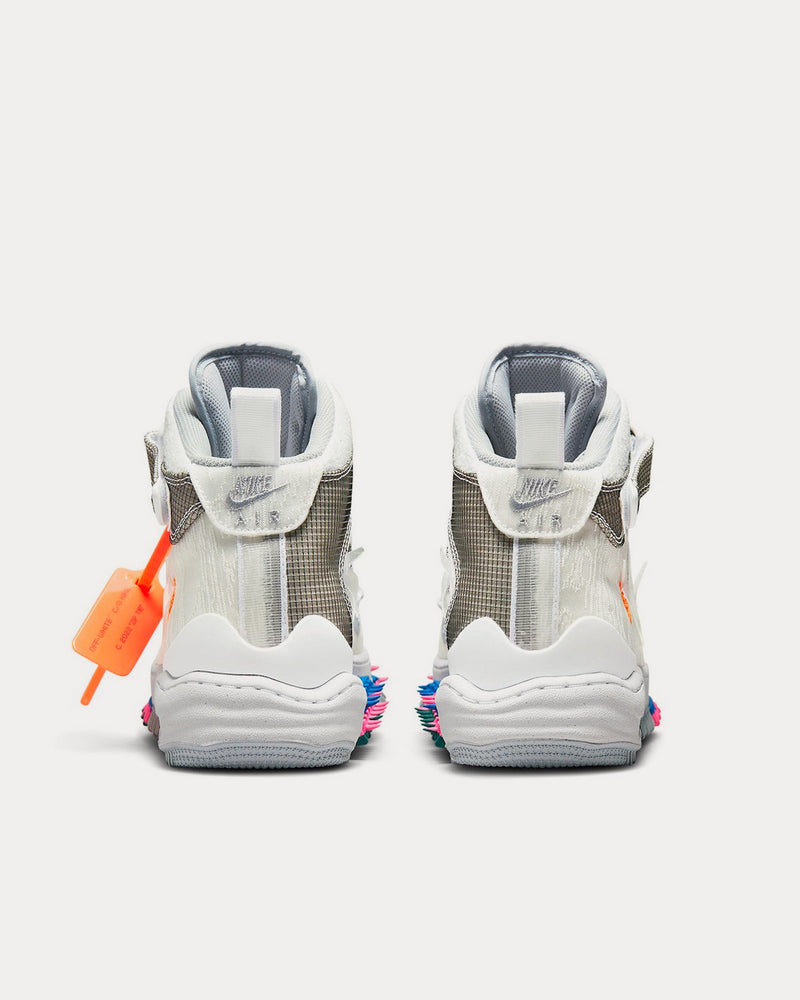 Nike x Off-White Air Force 1 Mid White / Clear White High Top Sneakers - 4