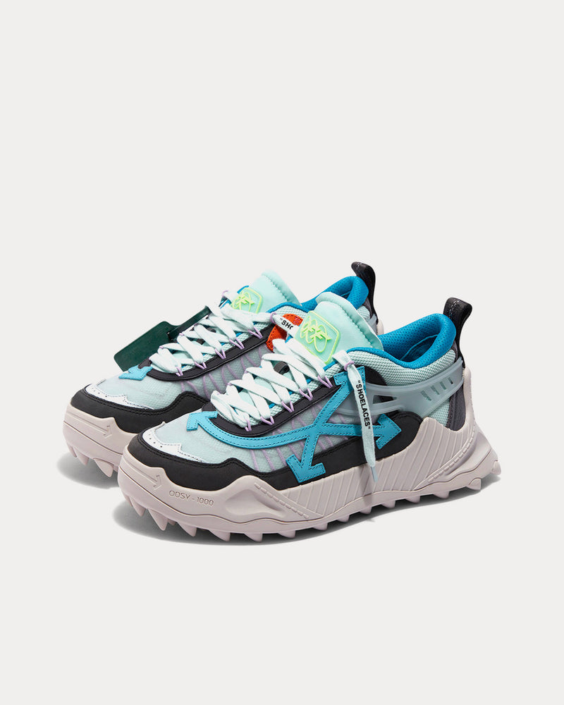 Off-White Odsy-1000 Dark Grey / Blue Low Top Sneakers - 2