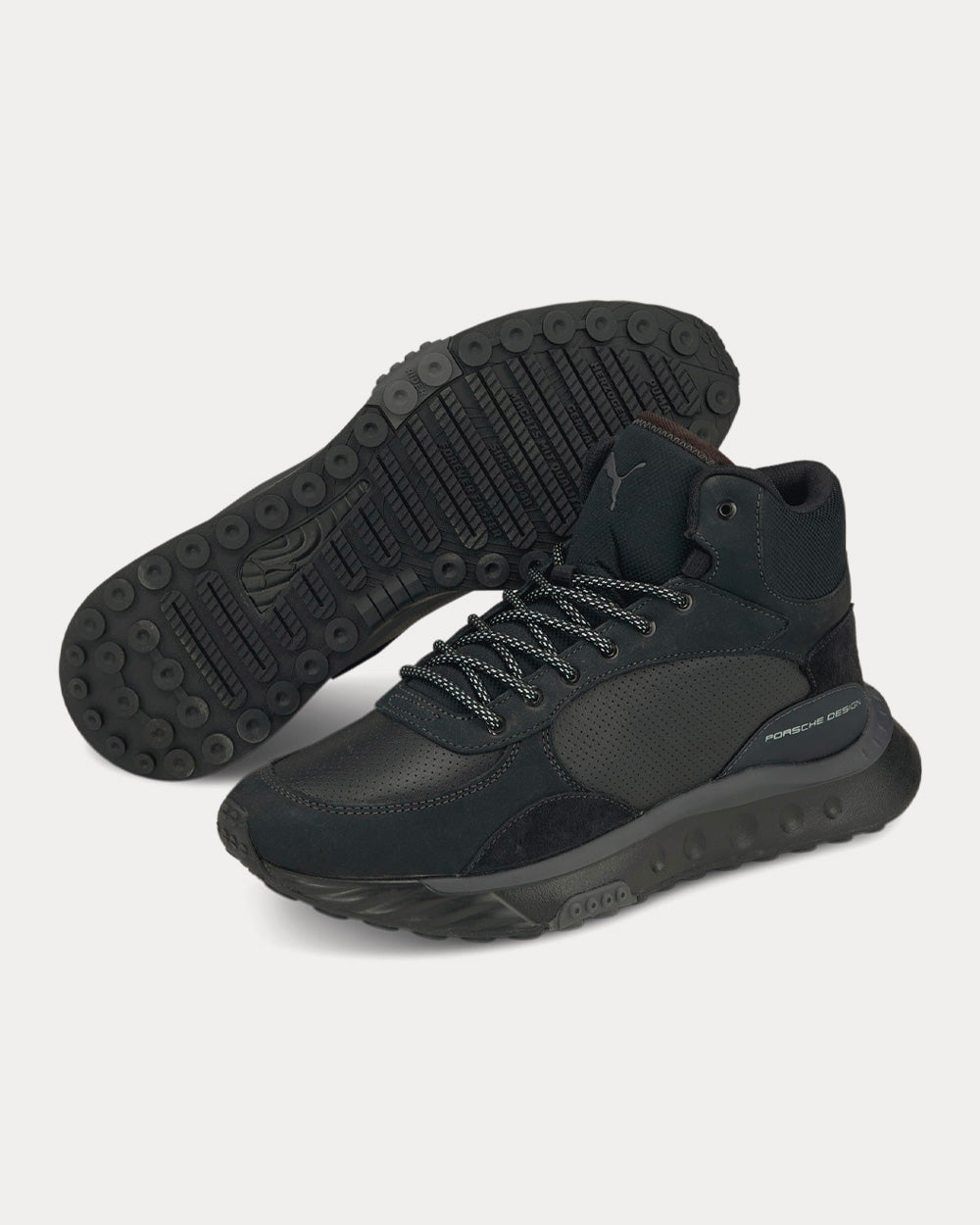 Puma Porsche Design Wild Rider Winterised Jet Black High Top Sneakers Sneak in Peace