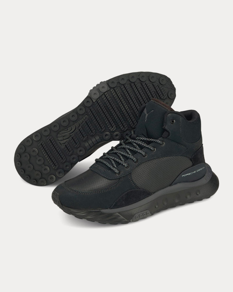 Puma Porsche Design Wild Rider Winterised Jet Black High Top Sneakers - 3
