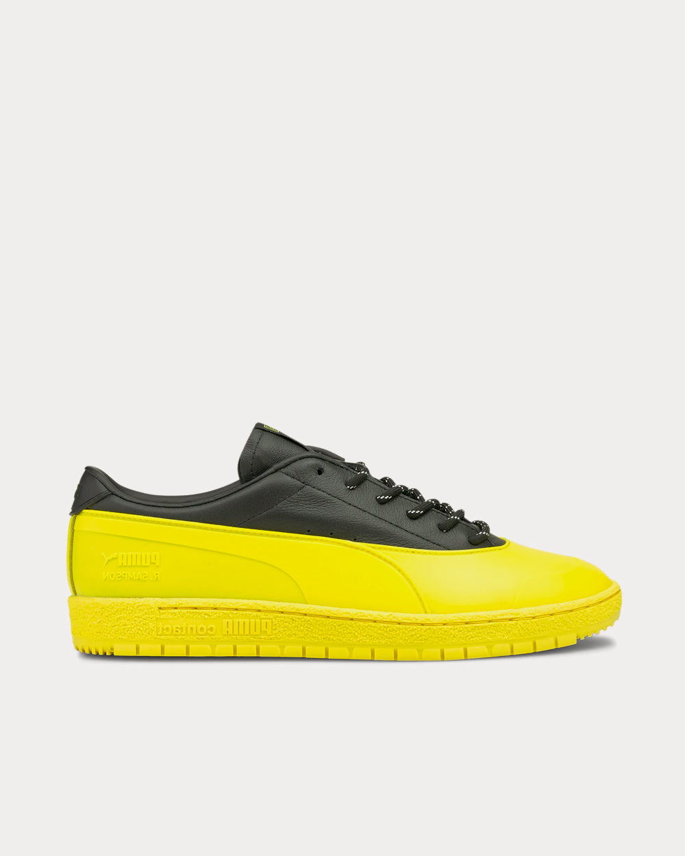 Puma x Maison Kitsuné - Ralph Sampson 70 Black / Yellow Low Top Sneakers