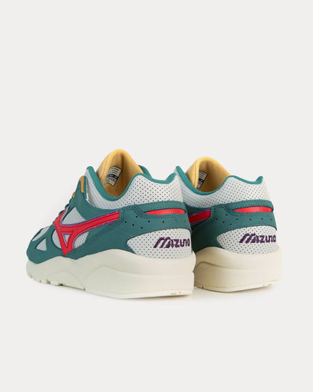 Mizuno x Patta Sky Medal Ivory / Red / Green Low Top Sneakers - 4